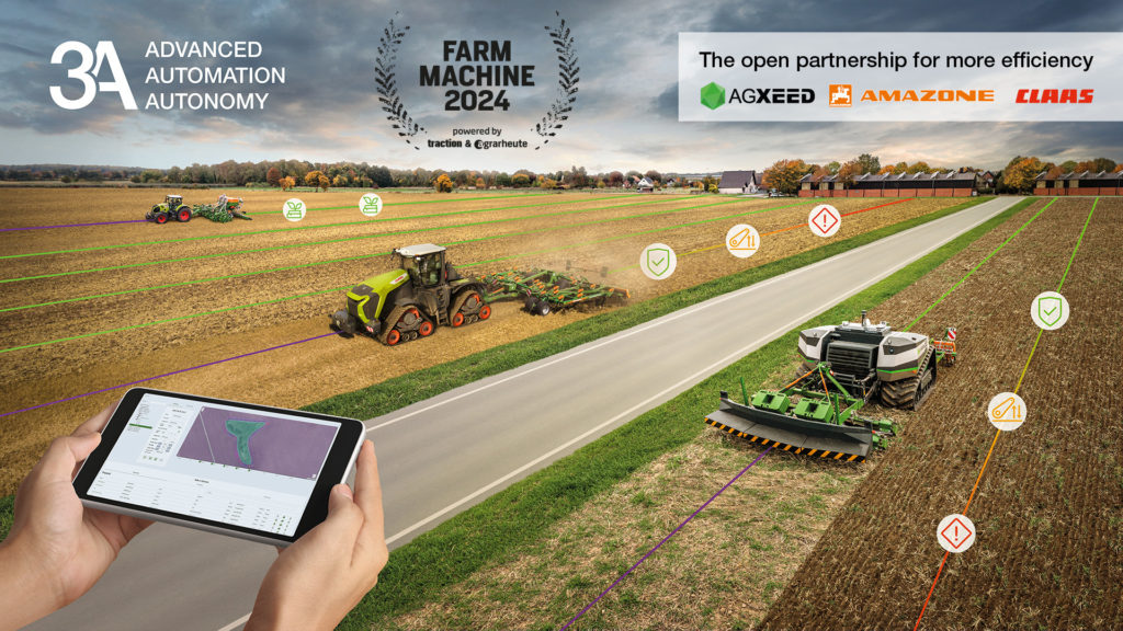 Ocenění Farm Machine 2024 bylo uděleno též konsorciu Autonomy 3A - ADVANCED AUTOMATION & AUTONOMY.