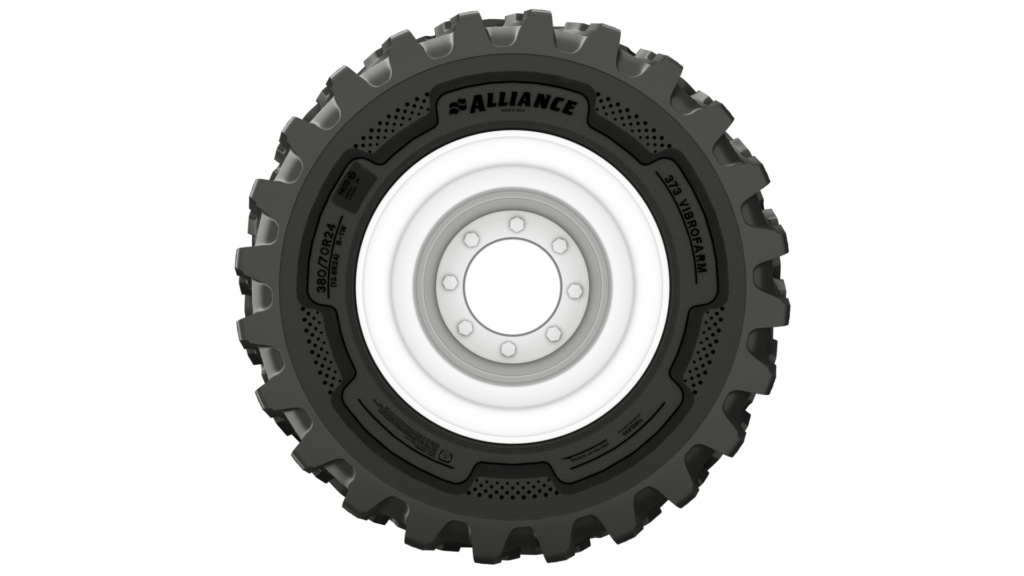 Nová pneumatika Alliance 373 VibroFarm poskytuje stroji vysokou stabilitu, a to i při extrémním zatížení.