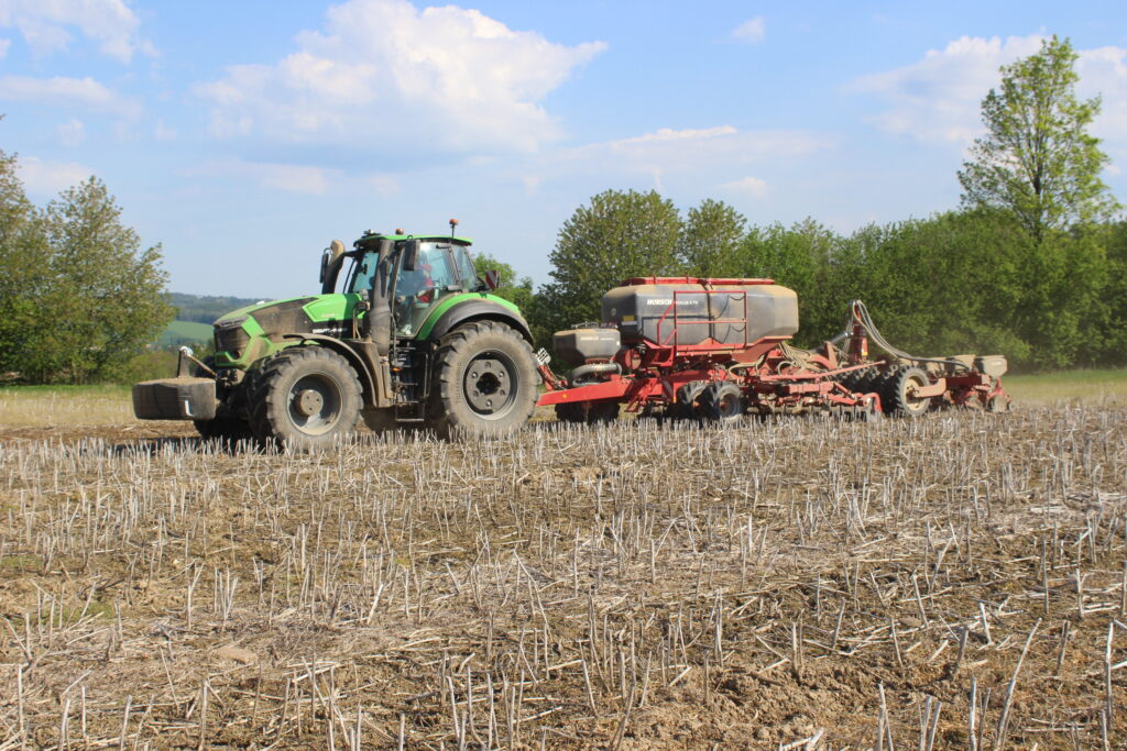 Pracovníci AGROSPOLu ÚTĚCHOVICE se rozhodli zkusit „nefalšovaný“ strip till na pozemku, který byl od loňské sklizně ozimé řepky nezpracovaný.