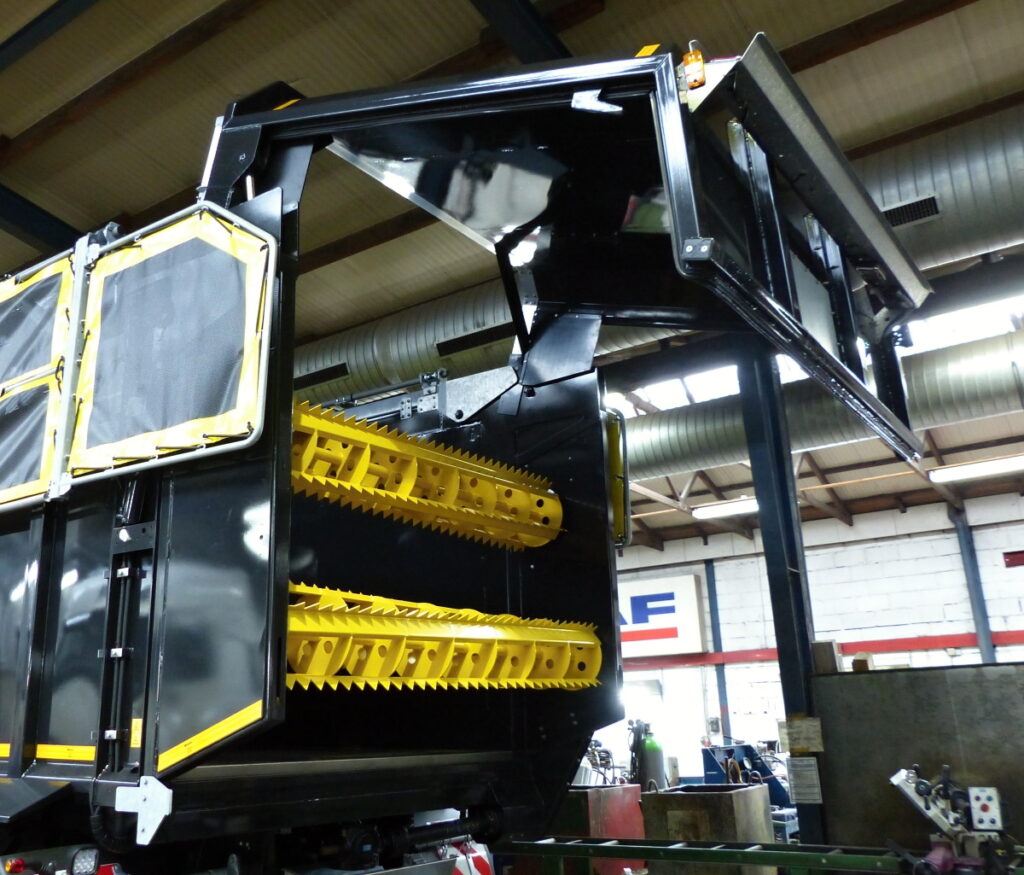 Pro návěsy s výtlačným štítem se nabízí různé dávkovací válce