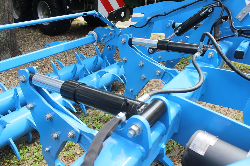 Detail hydraulického jištění pracovních orgánů.